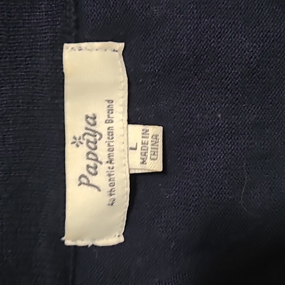 NWOT  Black and white stripe cardigan from Papaya in size L - Picture 5 of 5